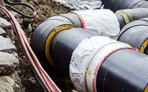 Трубопровод системы центрального отопления прорвало в Ульяновске