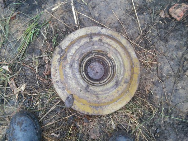 В Заволжье обнаружили противотанковую мину (фото) - фото 1
