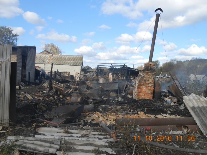 В Тереньгульском районе полностью сгорел жилой дом. ФОТО, фото-1