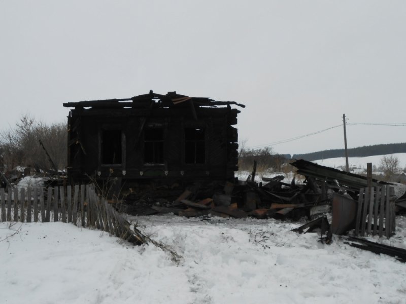 Ночью под Ульяновском полностью сгорел дом. ФОТО, фото-1