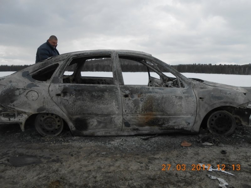 Ульяновец бросил свою машину гореть и уехал. ФОТО, фото-1